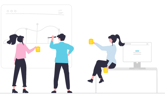 営業とSNSコンサル二人三脚のイメージ