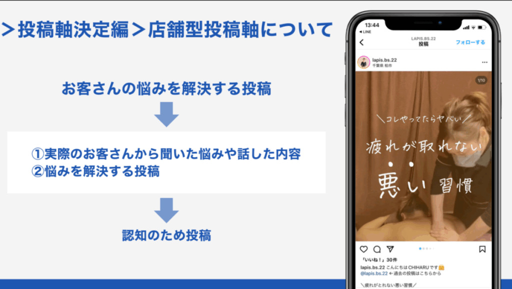 インスタ投稿ネタ:お客様の声活用